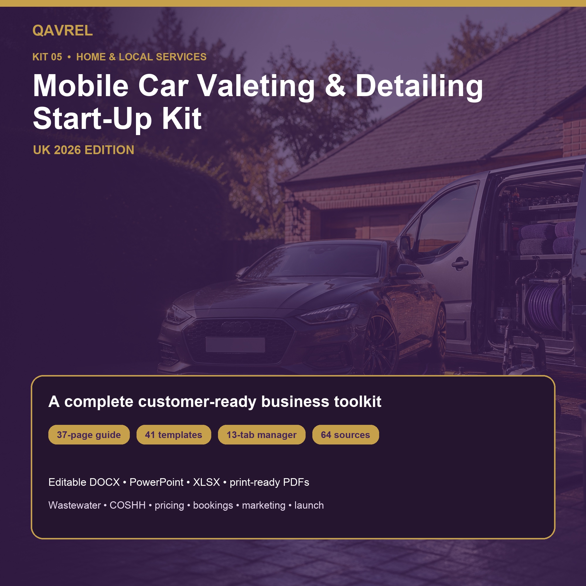 Mobile Car Valeting & Detailing complete starter kit
